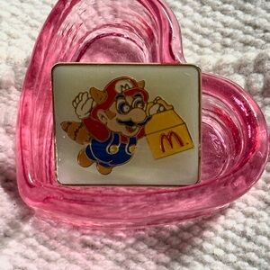 Vintage - McDonald's Employee Promotional Pin Badge for Super Mario Bros. 3